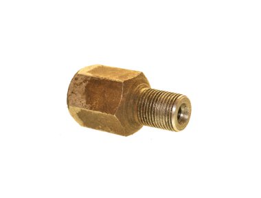 Beyaz arka plan üzerinde izole paslı metal