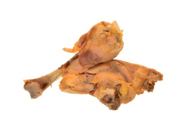 Beyaz arka planda izole edilmiş tavuk eti