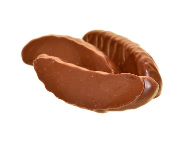 Beyaz arkaplanda izole edilmiş şeker