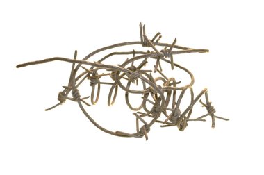 Beyaz arka plan üzerinde izole paslı metal