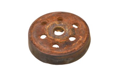 kauçuk piston beyaz arkaplanda izole edildi