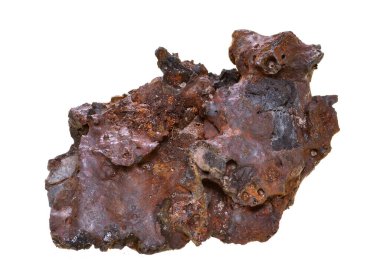 Beyaz arkaplanda izole taş