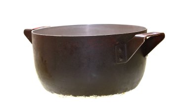 Beyaz arka plan üzerinde izole tencere