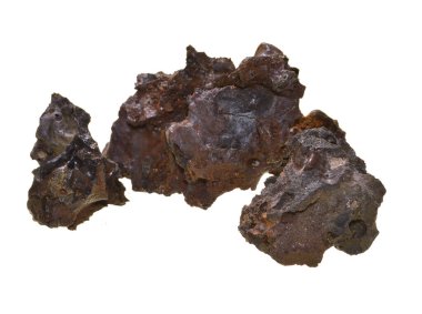 Beyaz arkaplanda izole taş