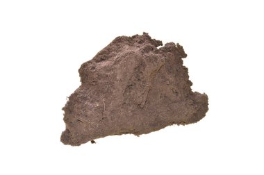 beyaz arkaplanda izole edilmiş toprak