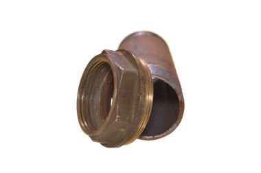 beyaz arkaplanda izole edilmiş borular