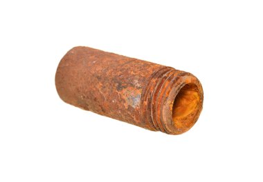 Beyaz arka plan üzerinde izole boru