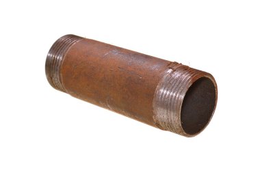 beyaz arkaplanda izole edilmiş borular