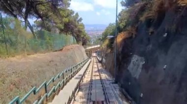 Tibidado Füniküler arabasının aşağı inişi, Barcelona