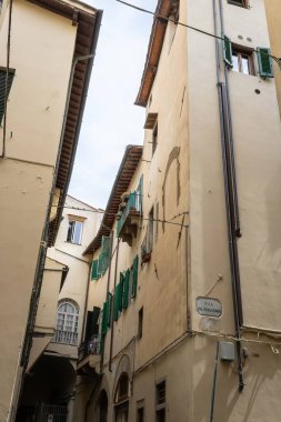 Via del Purgatorio 'nun geleneksel mimarisi, Floransa, İtalya