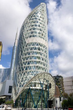 Milan, İtalya - 26 Mayıs 2025: Unipol Kulesi