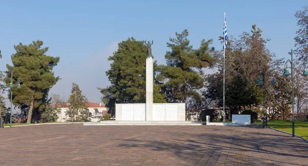 Das Siegesdenkmal Stadt Larissa Thessalien Griechenland — Stockfoto