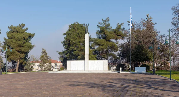 Monumento Vitória Larissa Cidade Tessália Grécia Fotos De Bancos De Imagens