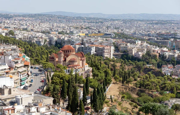 Kilátás Szent Pál Templom Thesszaloniki Macedónia Görögország — Stock Fotó