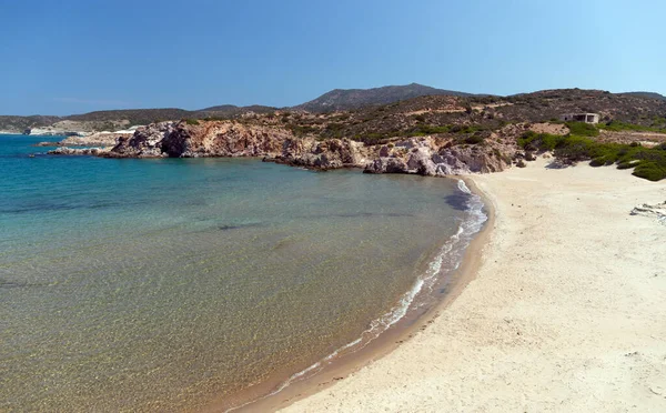 Playa Ammoudaraki Isla Milos Cícladas Grecia — Foto de Stock