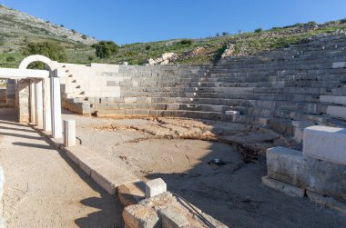 The ancient theater of new Pleuron (Plevrona), in ancient Aetolia, Greece