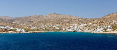 Alopronoia Köyü, Sikinos Adası, Kiklad Limanı, Yunanistan