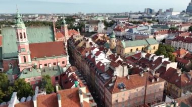 Eski Şehir, Varşova, Polonya 'nın hava manzarası