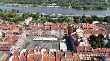 Old Town Market Place ve St. John 's Archthedral, Varşova, Polonya