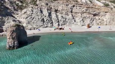fyriplaka beach, milos island, cyclades, Yunanistan