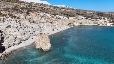 fyriplaka beach, milos island, cyclades, Yunanistan