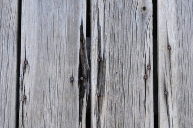 Çivili eski ahşap kalaslar. Soyut arkaplan.