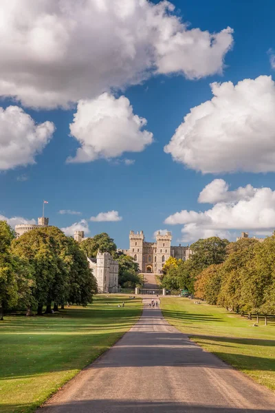 Zamek Windsor Parkiem Publicznym Królewska Rezydencja Windsor Angielskim Hrabstwie Berkshire — Zdjęcie stockowe