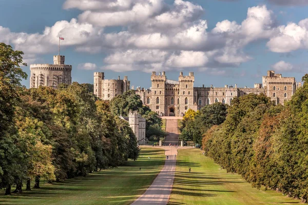 Виндзорский Замок Общественным Парком Королевская Резиденция Виндзоре Английском Графстве Беркшир — стоковое фото