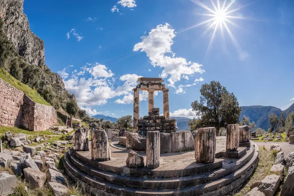 Delphi Ruins Temple Greece — Stock Photo, Image