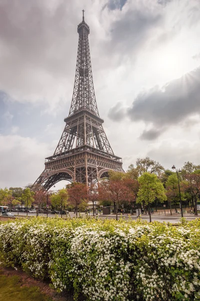 Torre Eiffel Durante Hermosa Primavera París Francia —  Fotos de Stock