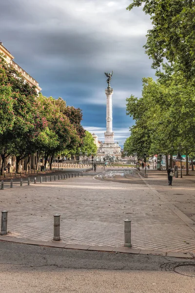 Girondins Monument Located Place Des Quinconces Square Centre Bordeaux City — Stock Photo, Image