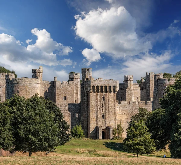Storico Castello Bodiam Nell East Sussex Inghilterra Immagini Stock Royalty Free