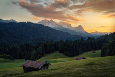 Hut at Geroldsee in southern Bavaria, taken in July 2022