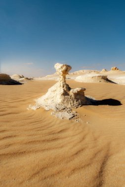 White desert in western Egypt taken in January 2022
