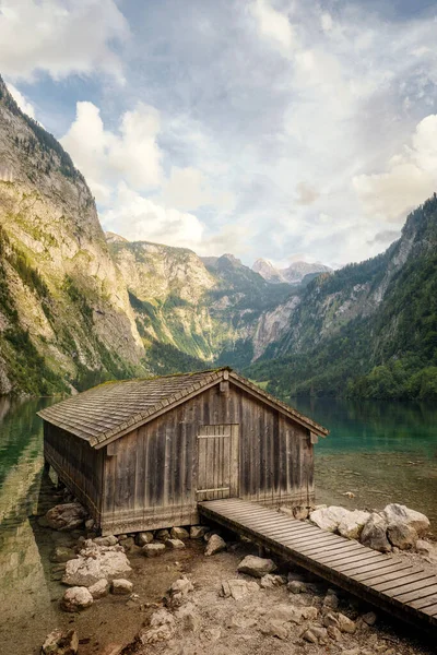 Wodden Hut Obersee Southern Bavaria Taken August 2022 — Stockfoto