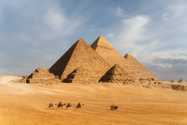 Pyramids Cairo Egypt Taken January 2022 — Stockfoto