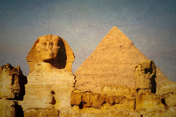 Pyramids Cairo Egypt Taken January 2022 — Stok fotoğraf