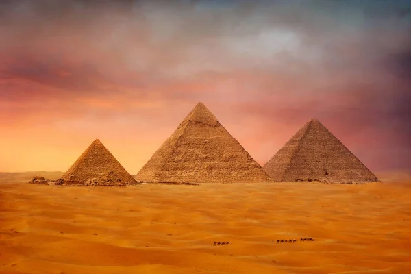 Pyramids Cairo Egypt Taken January 2022 — Photo