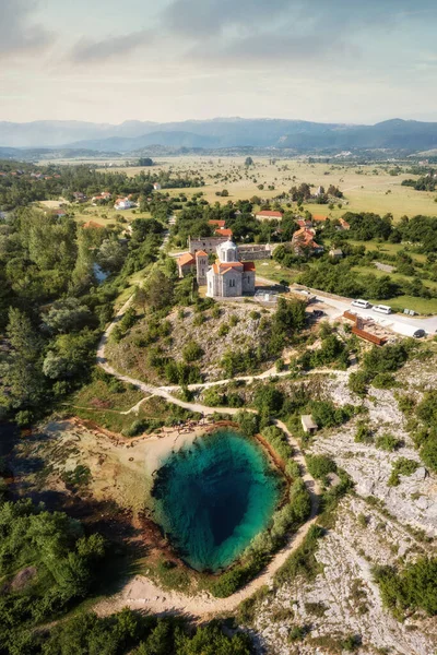 Cetina River Spring Croatia Taken May 2022 lizenzfreie Stockbilder