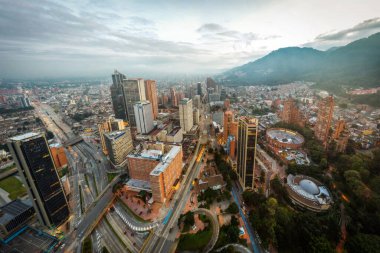 Günbatımında Bogota Skyline, Kolombiya