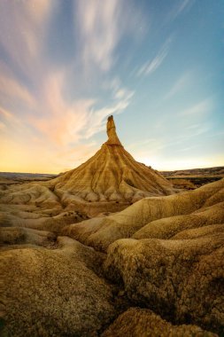 Kuzey İspanya 'da Las Bardenas Çölü