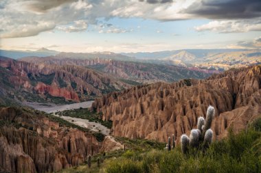 Gün batımında Bolivya 'daki Tupiza Kanyonu