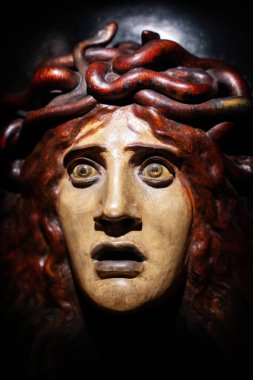 Ormandan yapılmış Medusa Maskesi