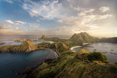 Endonezya 'daki Komodo Ulusal Parkı' ndaki Padar Adası