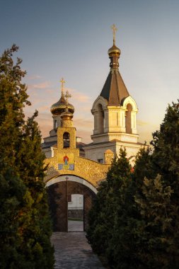 Moldova 'da Eski Orhei Manastırı Gündoğumu, Ekim 2023