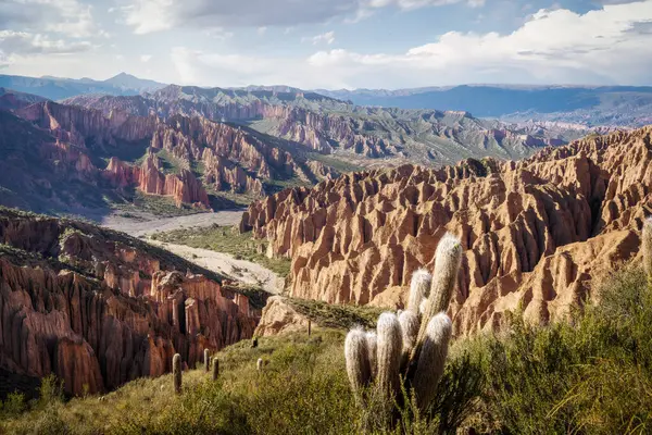 Gün batımında Bolivya 'daki Tupiza Kanyonu