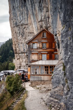 Aescher Guesthouse in the Swiss Alps clipart