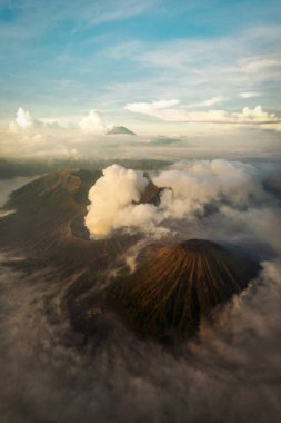 Mount Bromo Volcano on Java Indonesia clipart