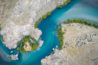 Rio Limay San Carlos de Bariloche Arjantin yakınlarında