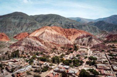 Purmamarca Rainbow Mountains Salta Region Argentina clipart